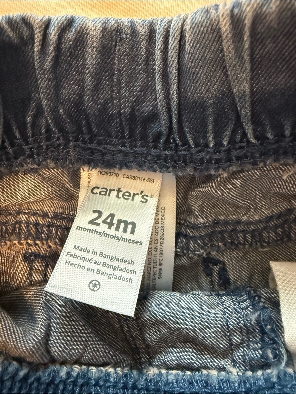 Carter's Olive Green and Navy Blue Pull-On Shorts Set - Picture 9 of 10